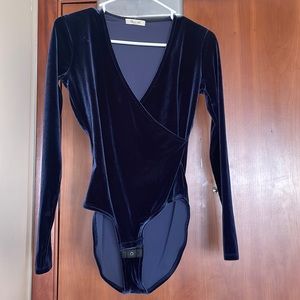 Madewell Velvet Bodysuit